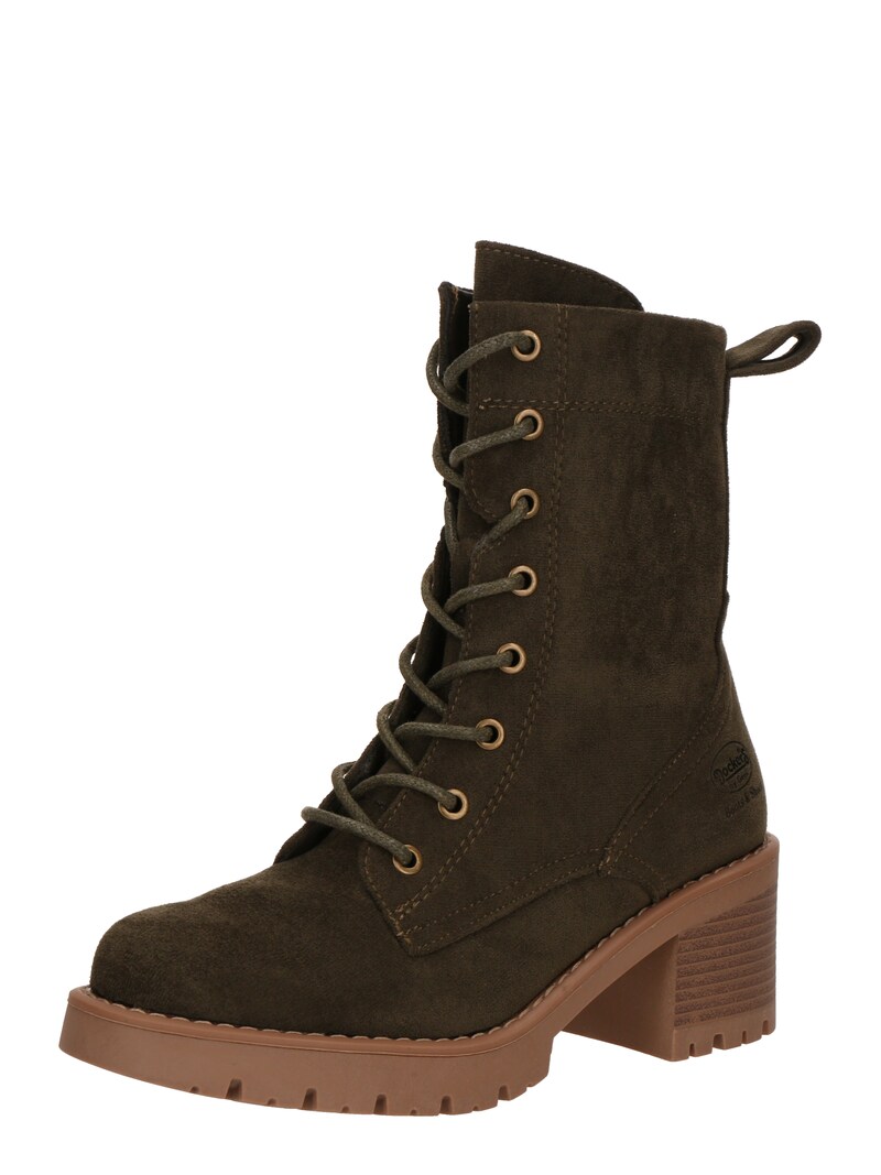 Sinned X About You Botines Con Cordones Dockers By Gerli En Verde Oscuro