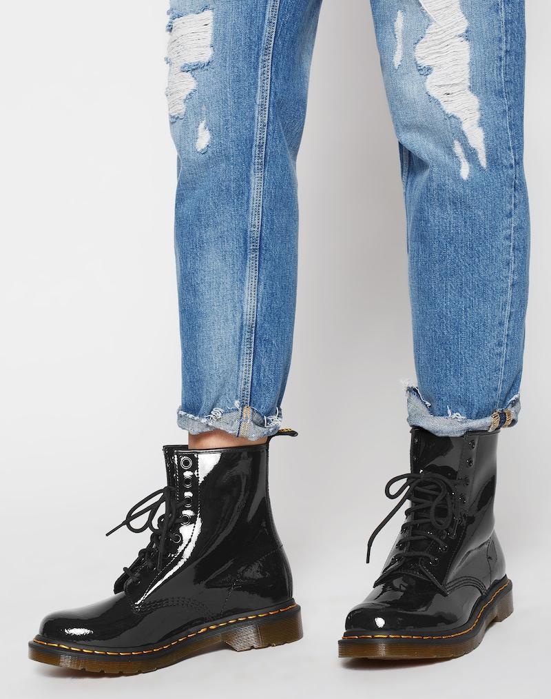 Sinned X About You Botines Con Cordones Dr. Martens En Negro