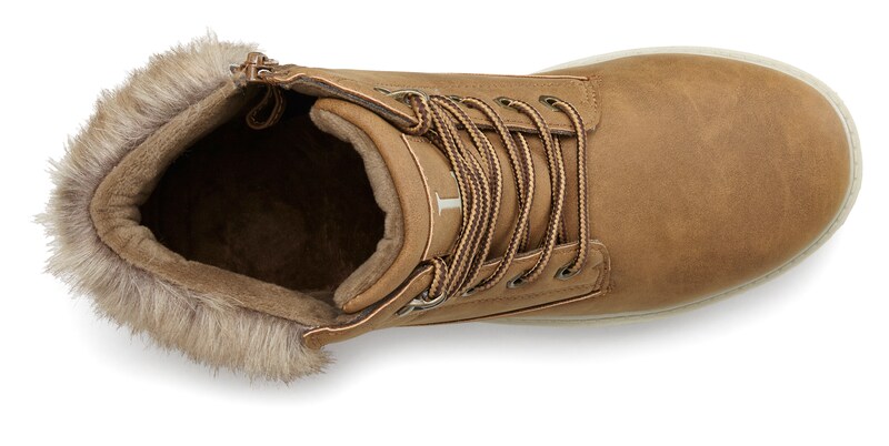 Sinned X About You Botines Con Cordones LASCANA En Camelo