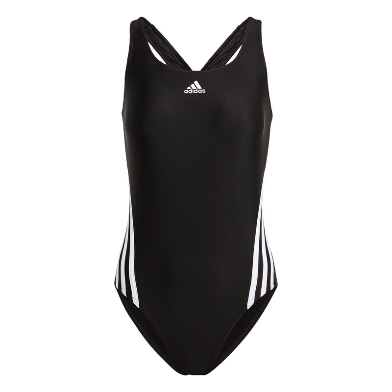 sinned x about you Bustier Bañador de natación '3-Stripes' ADIDAS SPORTSWEAR en Negro
