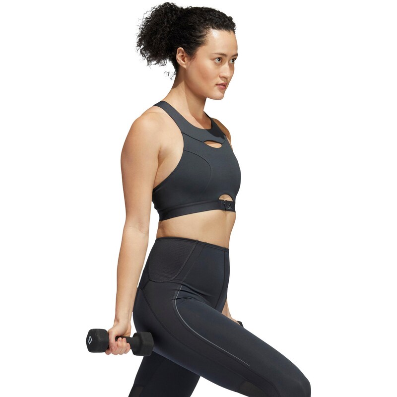 Sinned X About You Bustier Sujetador Deportivo ADIDAS SPORTSWEAR En Antracita