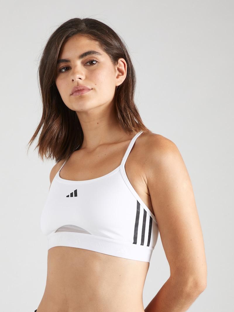 Sinned X About You Bustier Sujetador Deportivo 'Hyperglam' ADIDAS PERFORMANCE En Blanco
