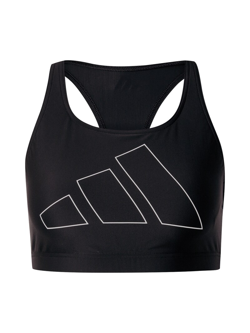 sinned x about you Bustier Top de bikini deportivo 'Big Bars' ADIDAS PERFORMANCE en Negro