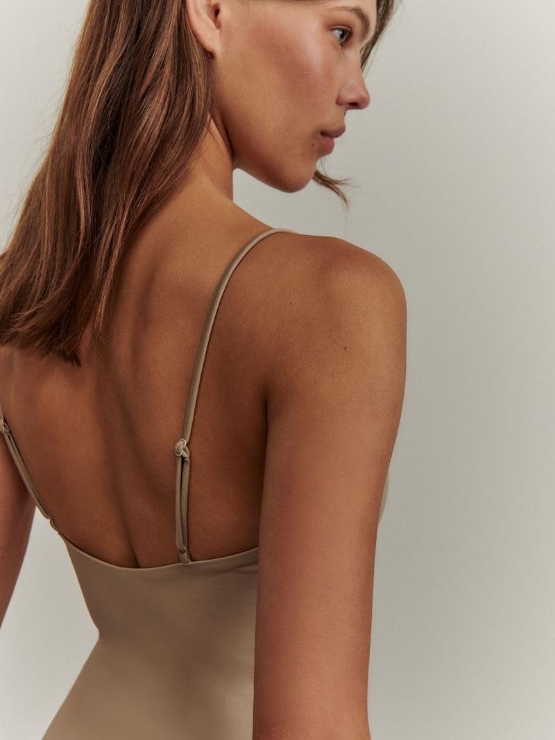 Sinned X About You Bustier Traje De Baño 'Vanessa' ABOUT YOU X Marie Von Behrens En Beige