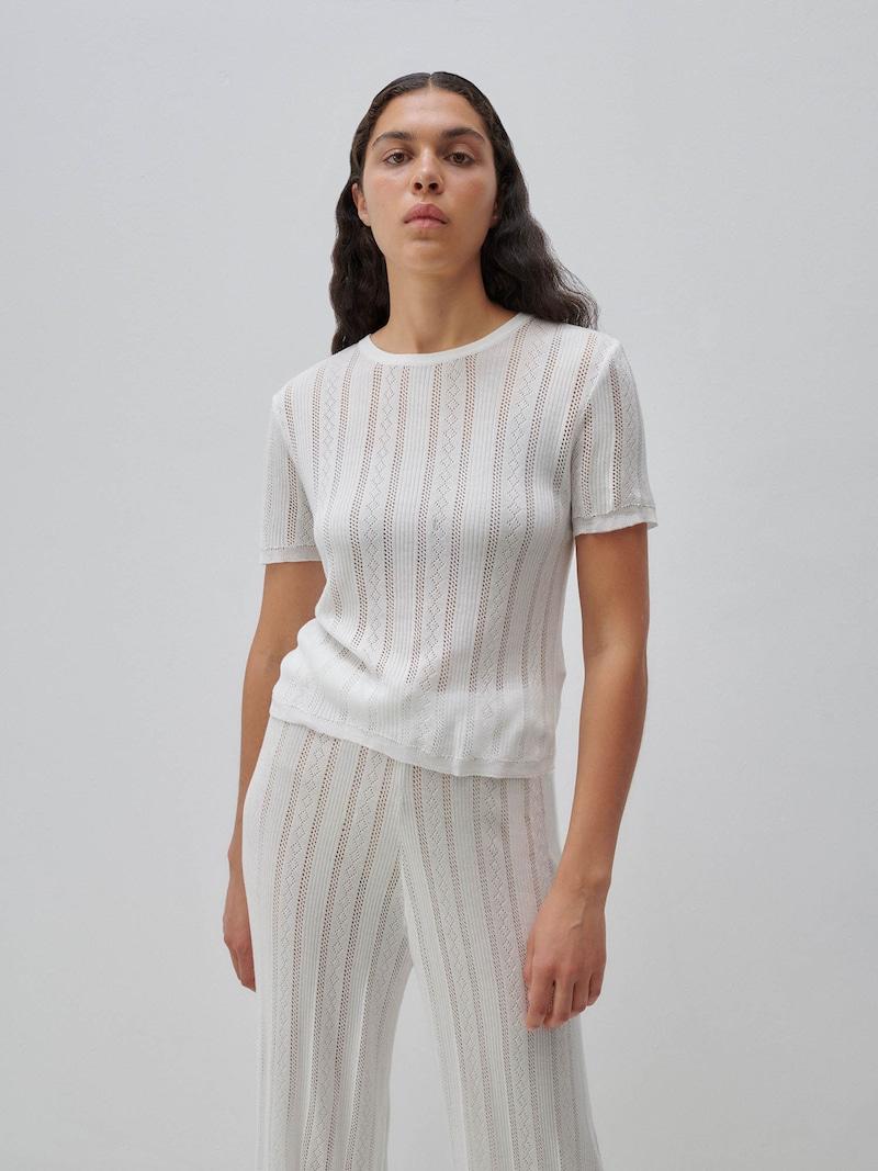 Sinned X About You Camiseta ABOUT YOU X Marie Von Behrens En Blanco Lana