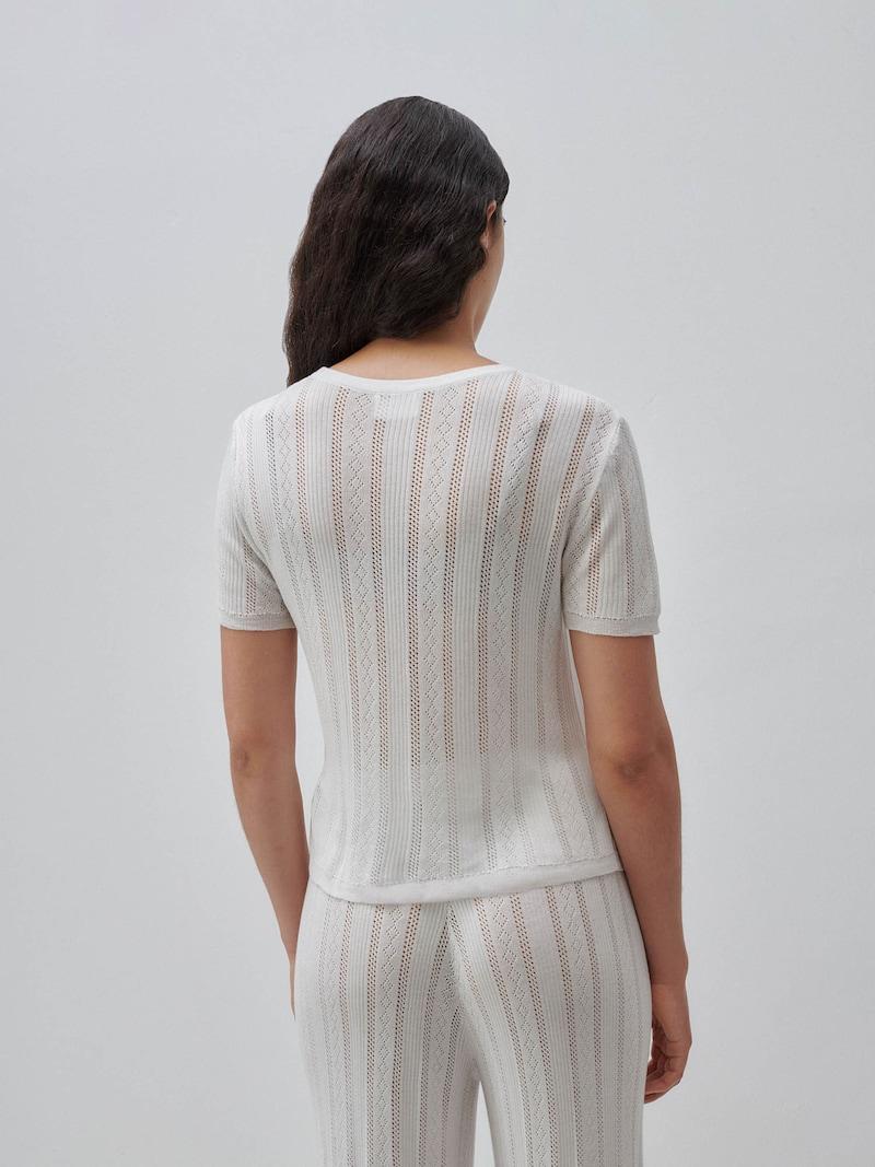 Sinned X About You Camiseta ABOUT YOU X Marie Von Behrens En Blanco Lana