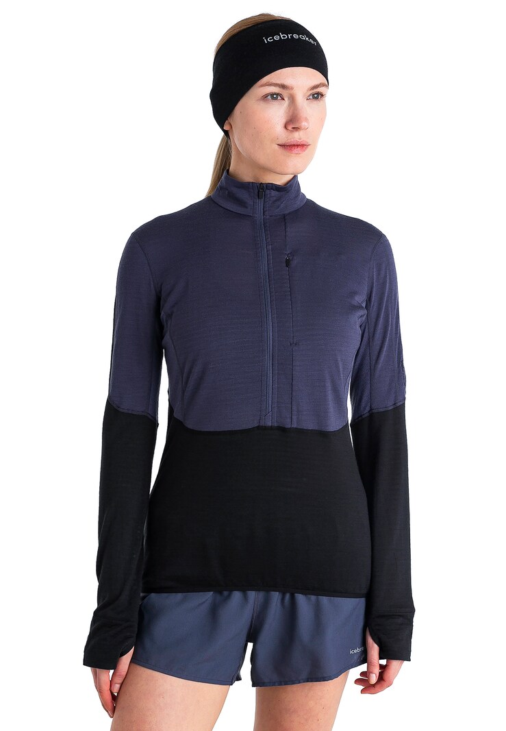 Sinned X About You Camiseta Deportiva 'Realfleece Descender' ICEBREAKER En Gris