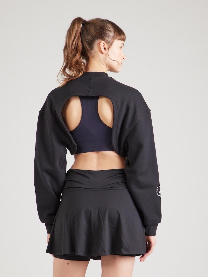 Sinned X About You Camiseta Deportiva 'TrueCasuals' ADIDAS BY STELLA MCCARTNEY En Negro