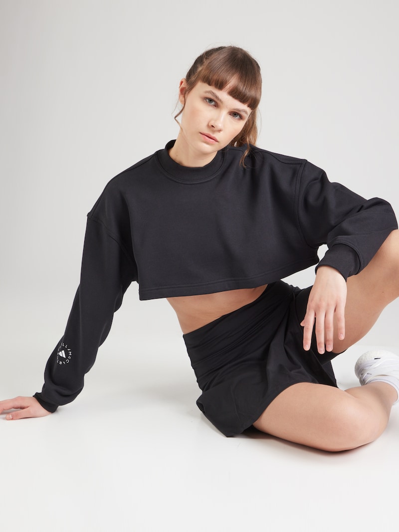 Sinned X About You Camiseta Deportiva 'TrueCasuals' ADIDAS BY STELLA MCCARTNEY En Negro