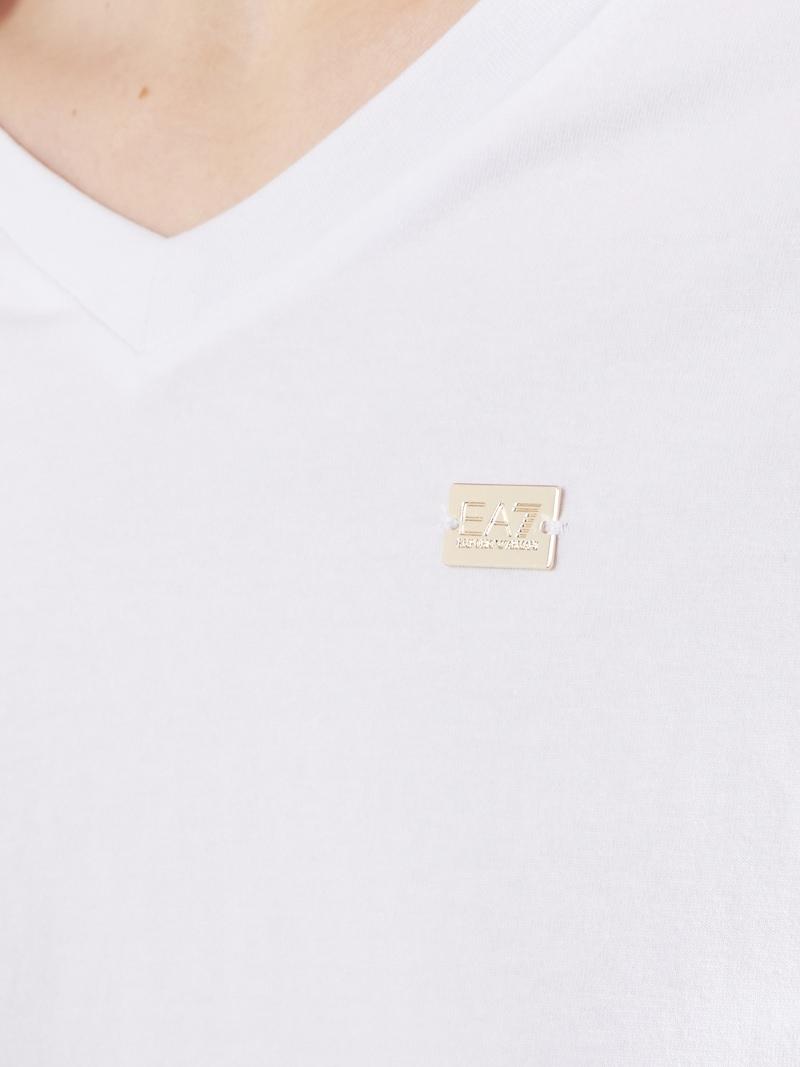 Sinned X About You Camiseta EA7 Emporio Armani En Blanco