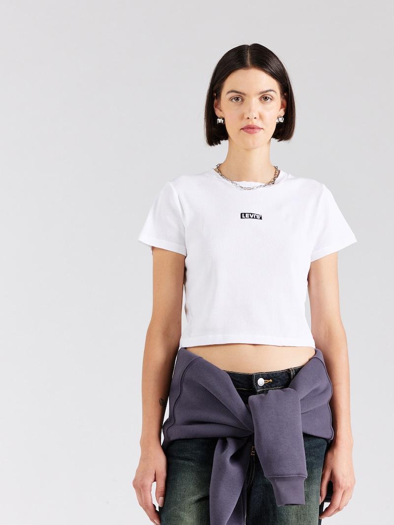 Sinned X About You Camiseta 'ESSENTIAL' LEVI'S ® En Blanco