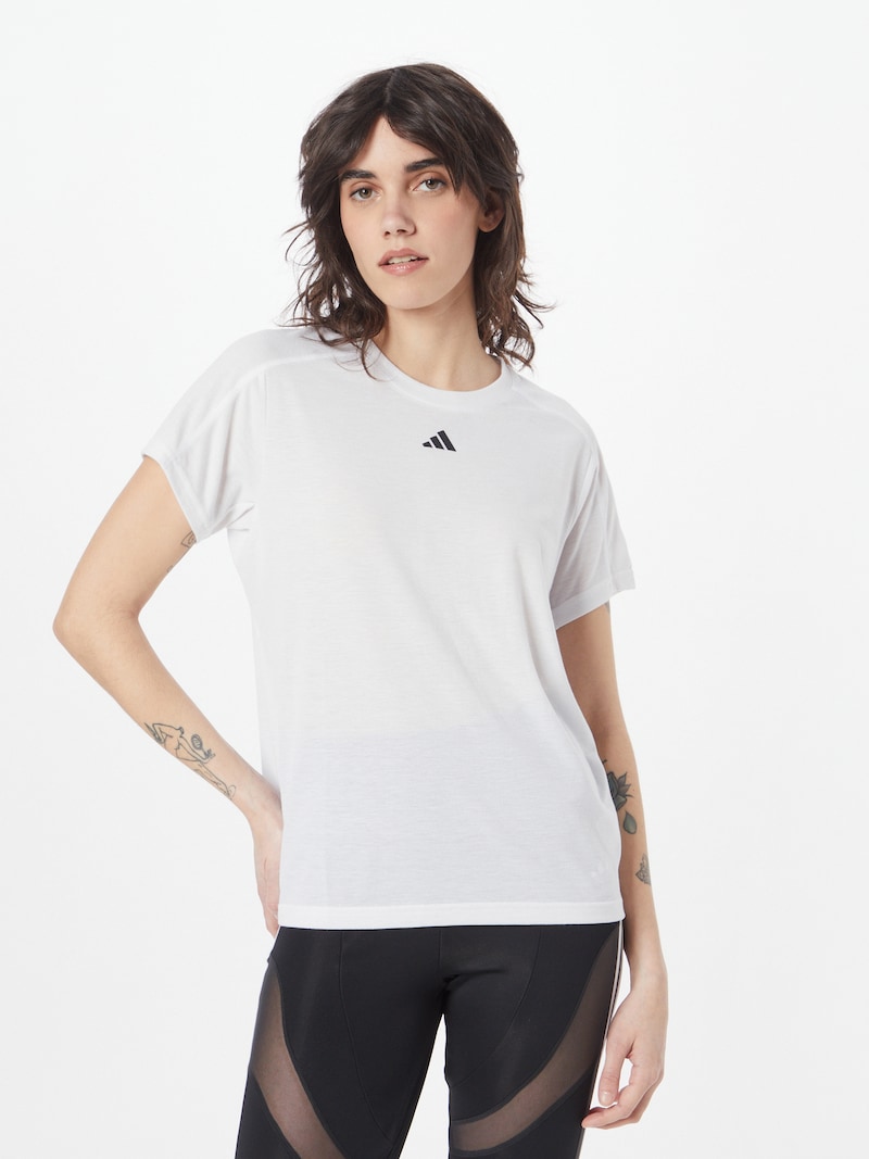 Sinned X About You Camiseta Funcional 'Train Essentials' ADIDAS PERFORMANCE En Blanco