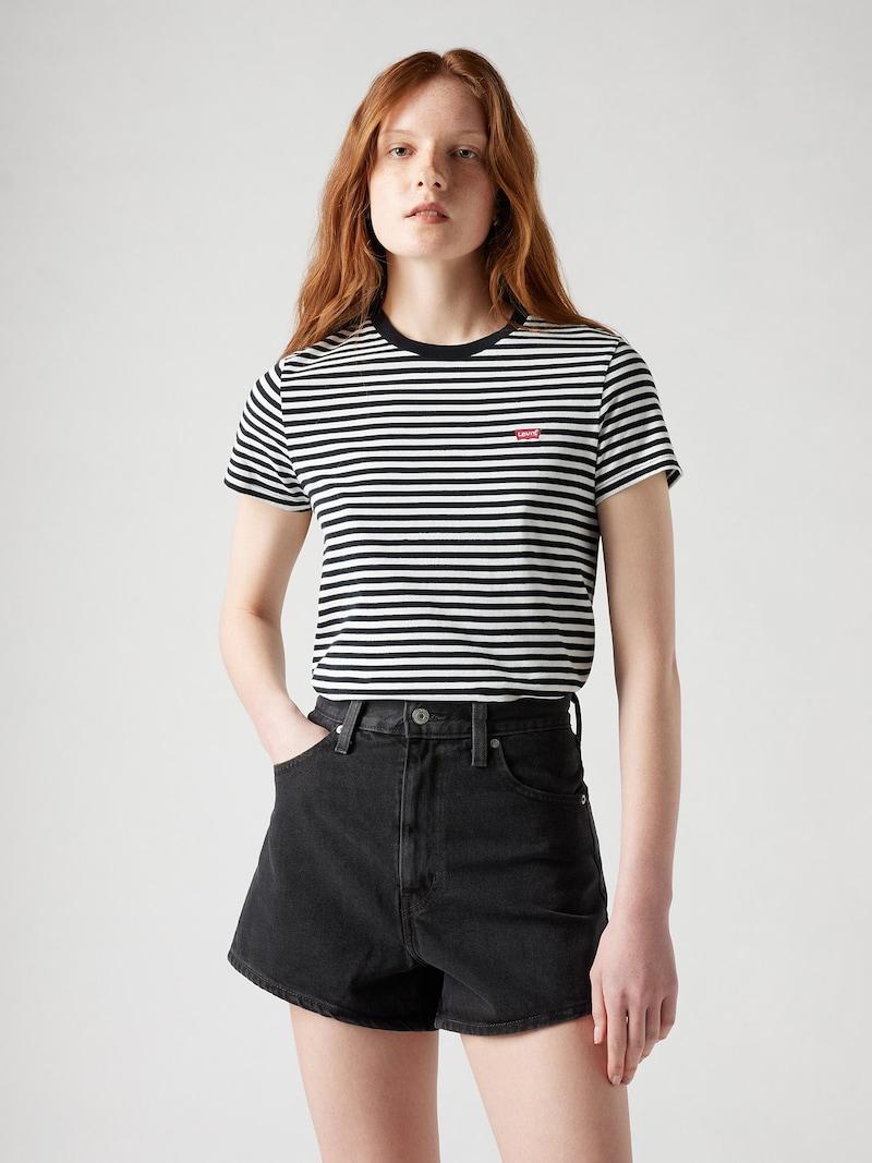 Sinned X About You Camiseta 'Perfect Tee' LEVI'S ® En Negro