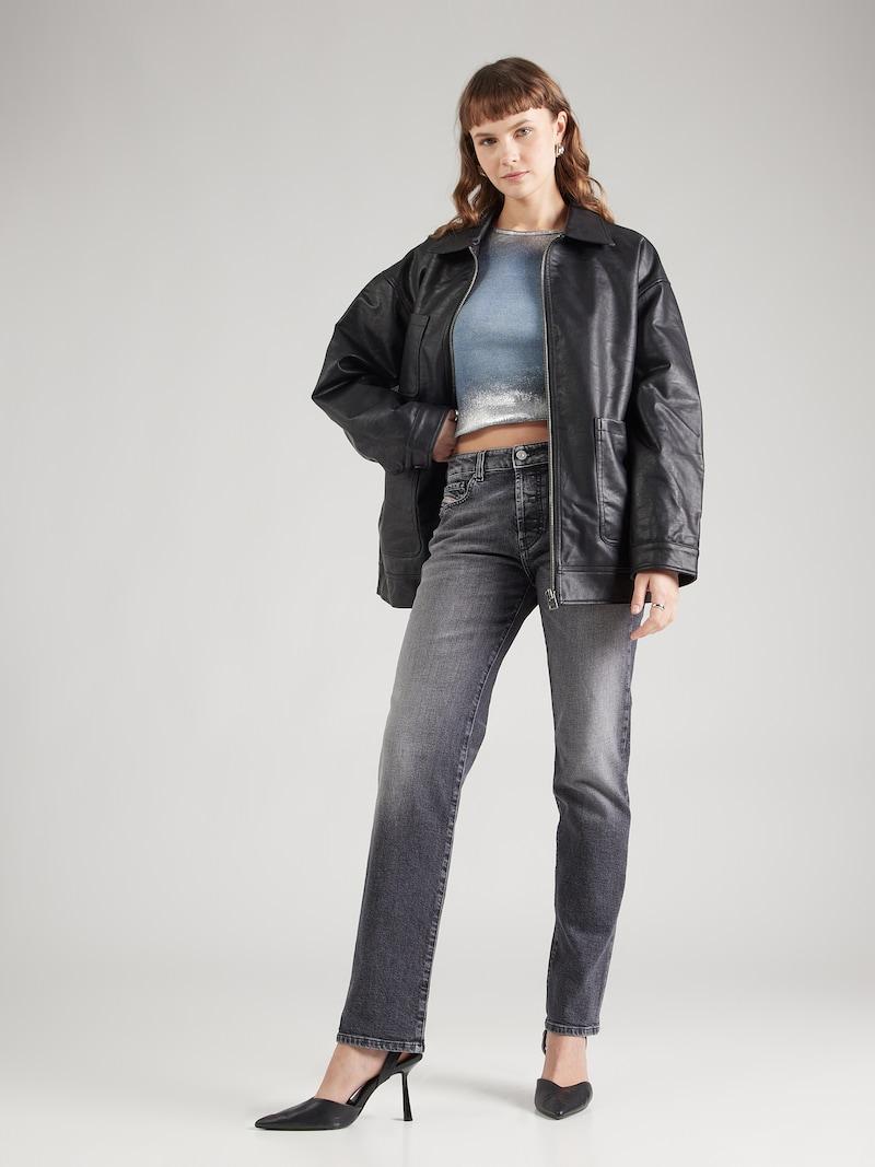 Sinned X About You Camiseta 'T-BANES-NC-Q1' DIESEL En Azul Denim