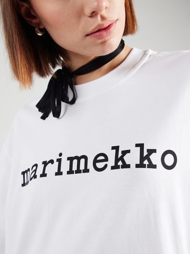 Sinned X About You Camiseta Talla Grande 'VEISTO' Marimekko En Blanco