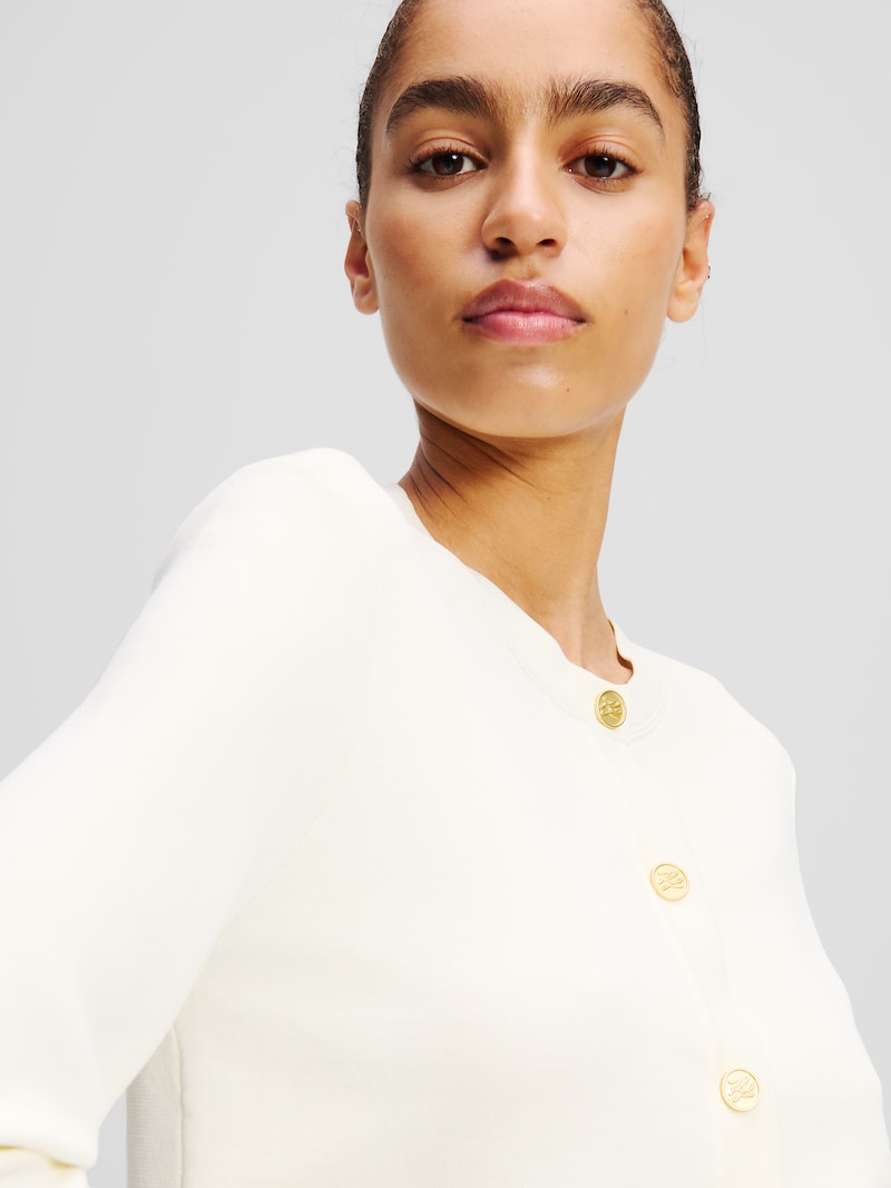 Sinned X About You Cárdigan Karl Lagerfeld En Blanco