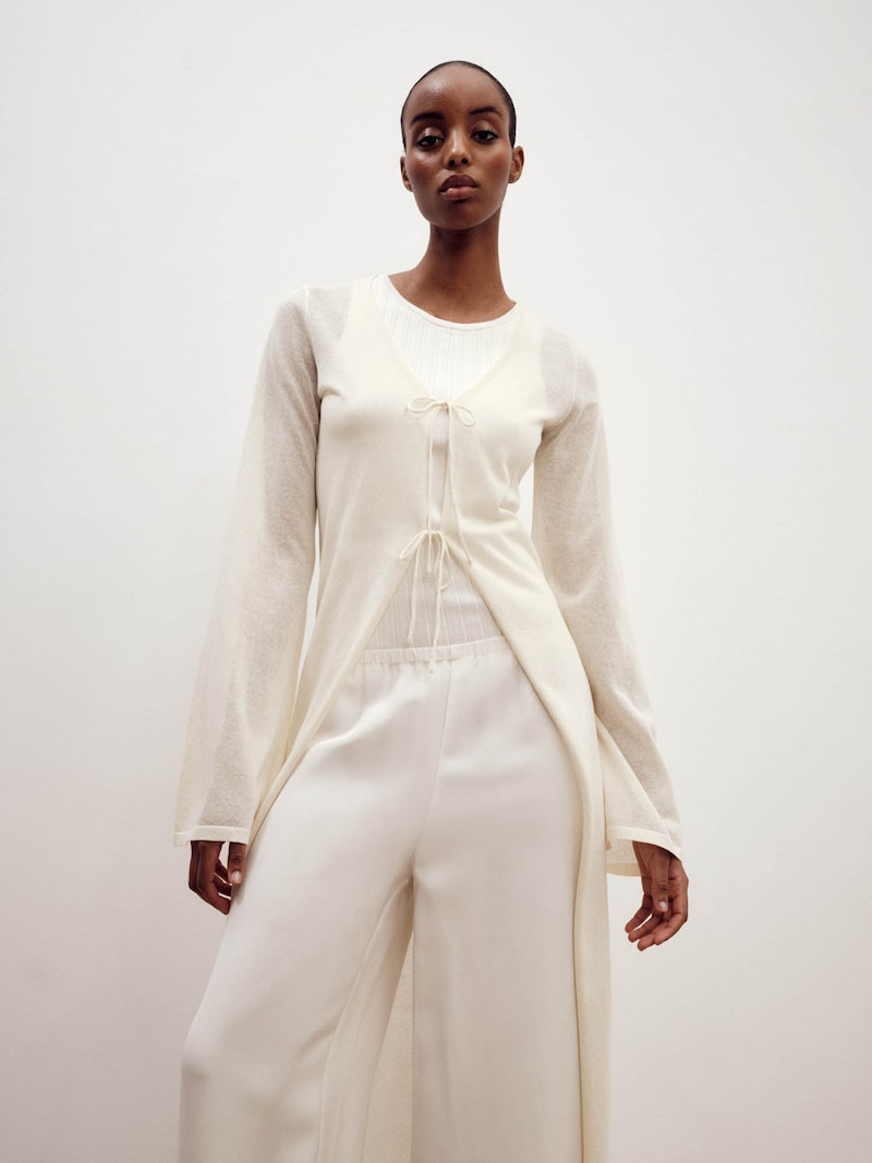 Sinned X About You Cárdigan 'Maxi' ABOUT YOU X Marie Von Behrens En Beige