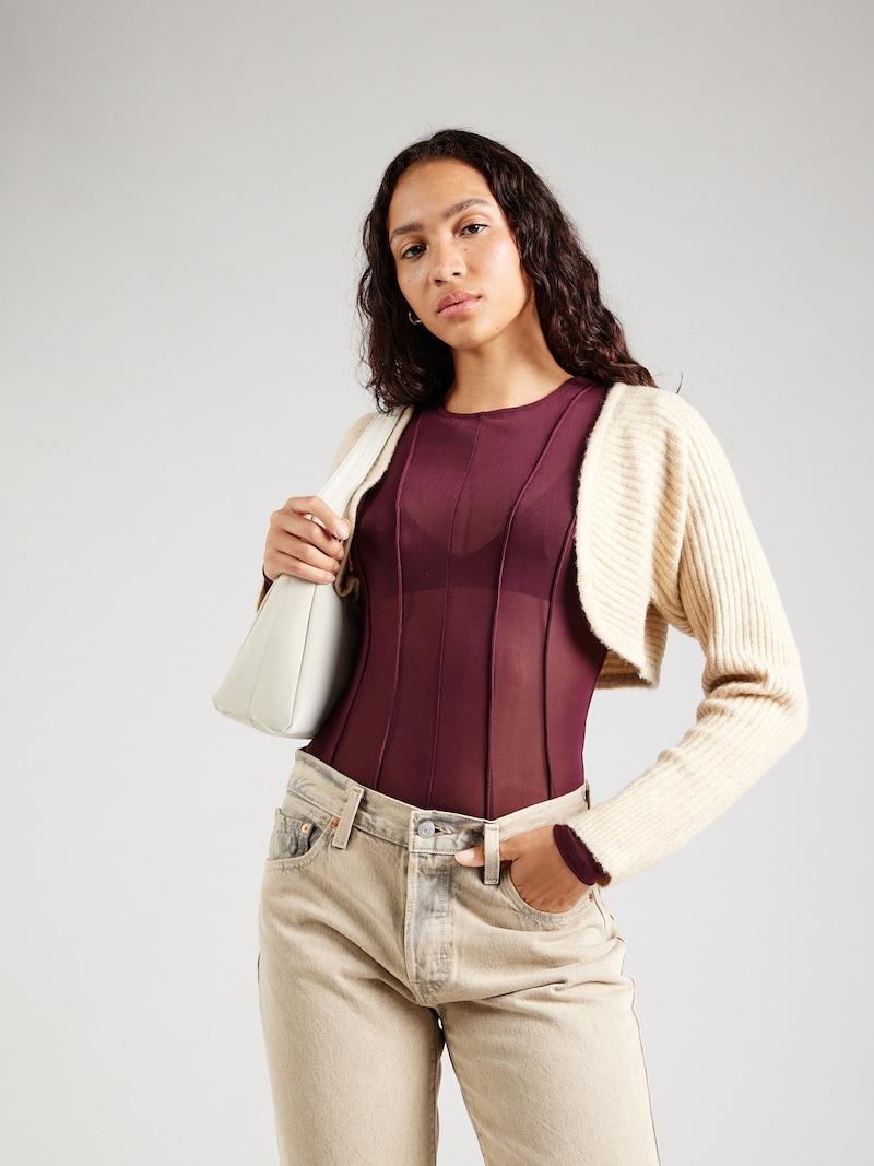 Sinned X About You Cárdigan 'PCLINA' PIECES En Blanco Lana