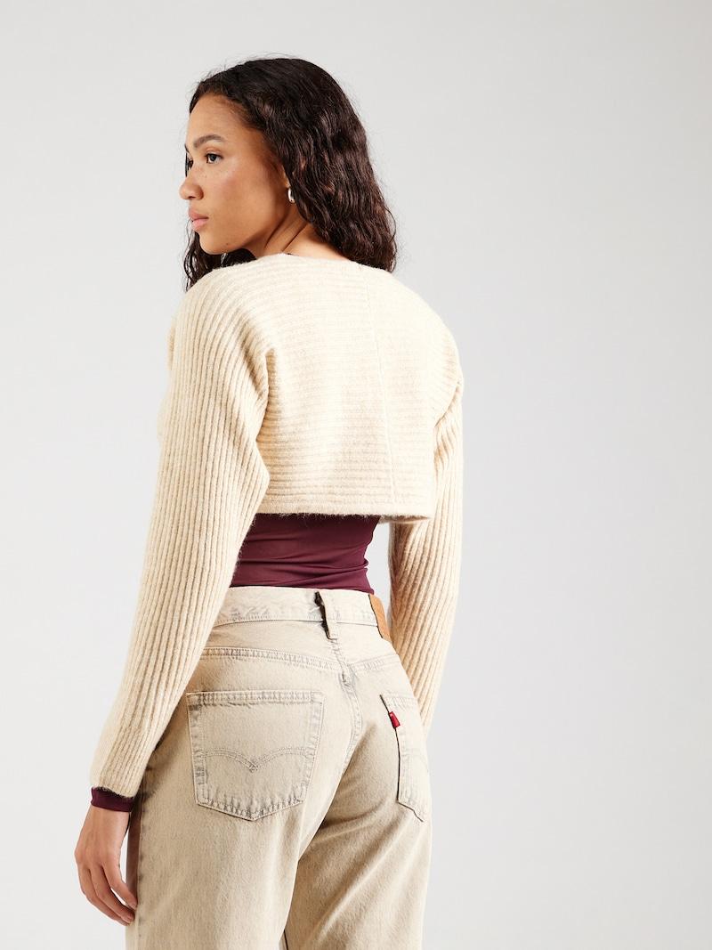 Sinned X About You Cárdigan 'PCLINA' PIECES En Blanco Lana