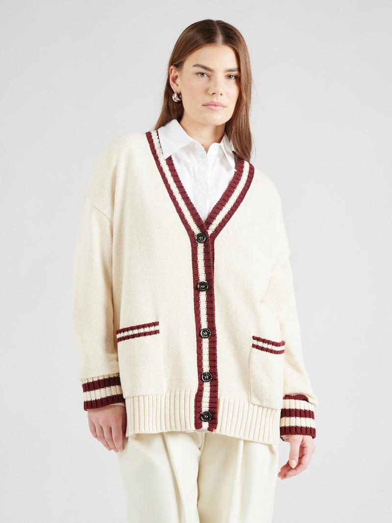 Sinned X About You Cárdigan 'VICOLO' Weekend Max Mara En Burdeos