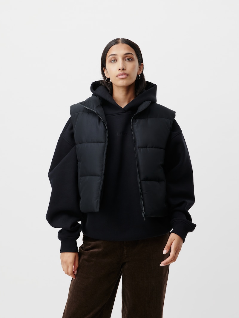 Sinned X About You Chaleco 'Elira' LeGer By Lena Gercke En Negro