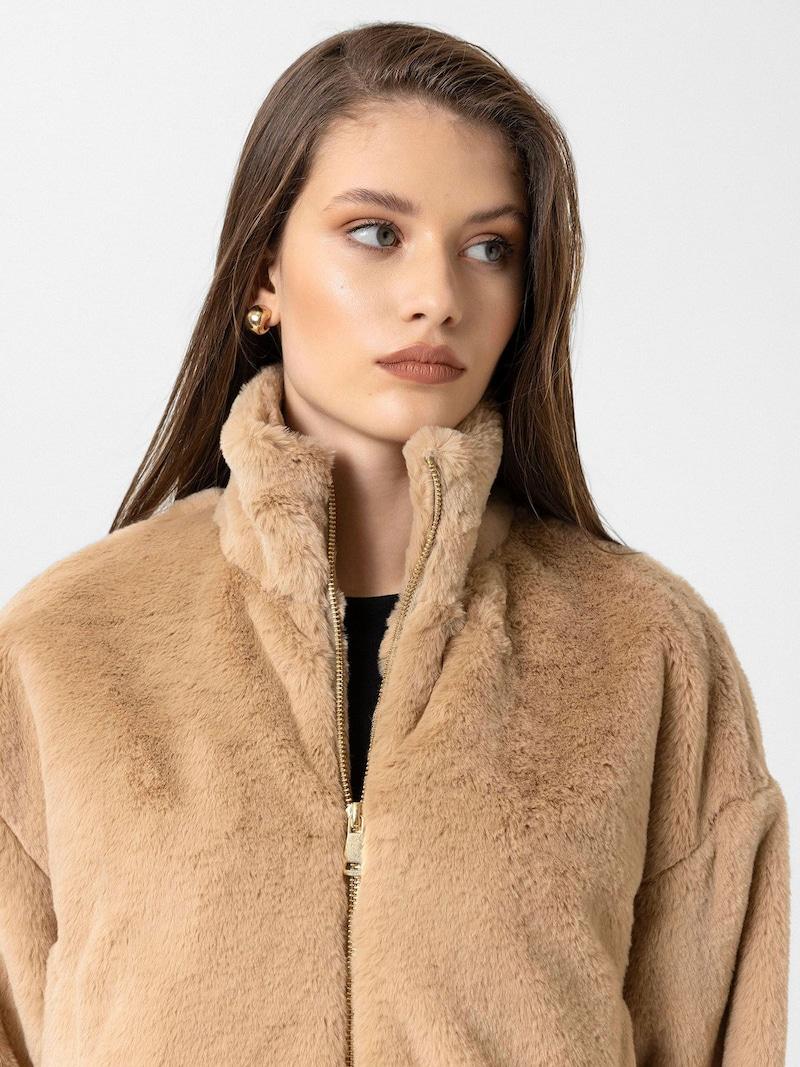 Sinned X About You Chaqueta De Entretiempo 'Camilla' Antioch En Beige