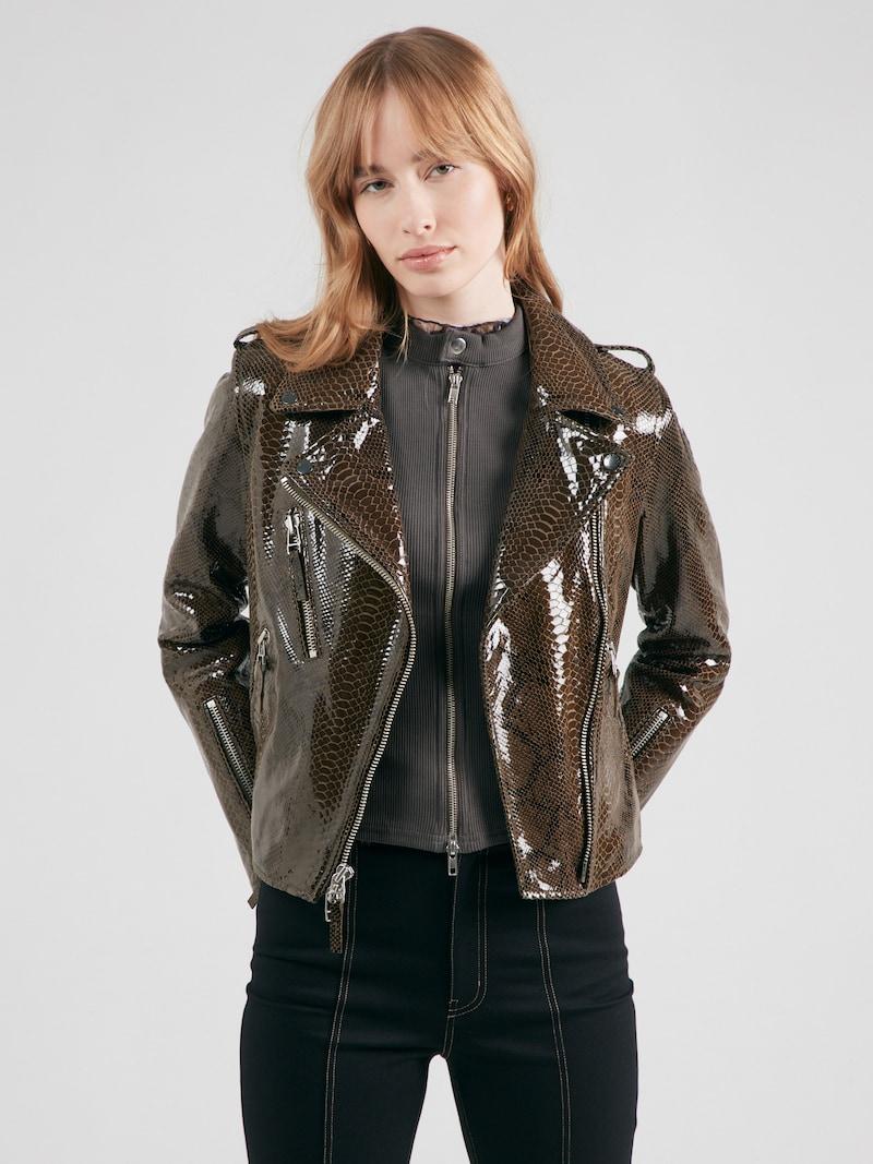 Sinned X About You Chaqueta De Entretiempo 'CHERRY' Blauer.USA En Capuchino Marrón Oscuro