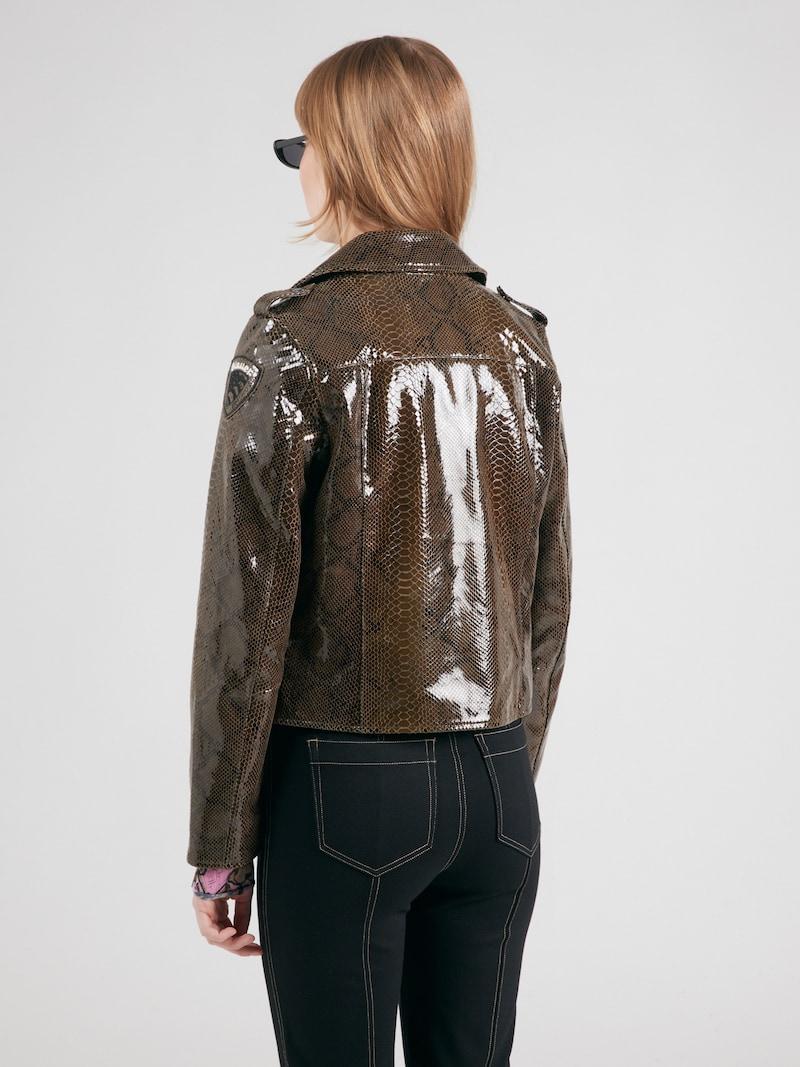 Sinned X About You Chaqueta De Entretiempo 'CHERRY' Blauer.USA En Capuchino Marrón Oscuro