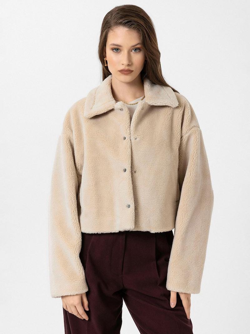 Sinned X About You Chaqueta De Entretiempo 'Evelyn' Antioch En Beige