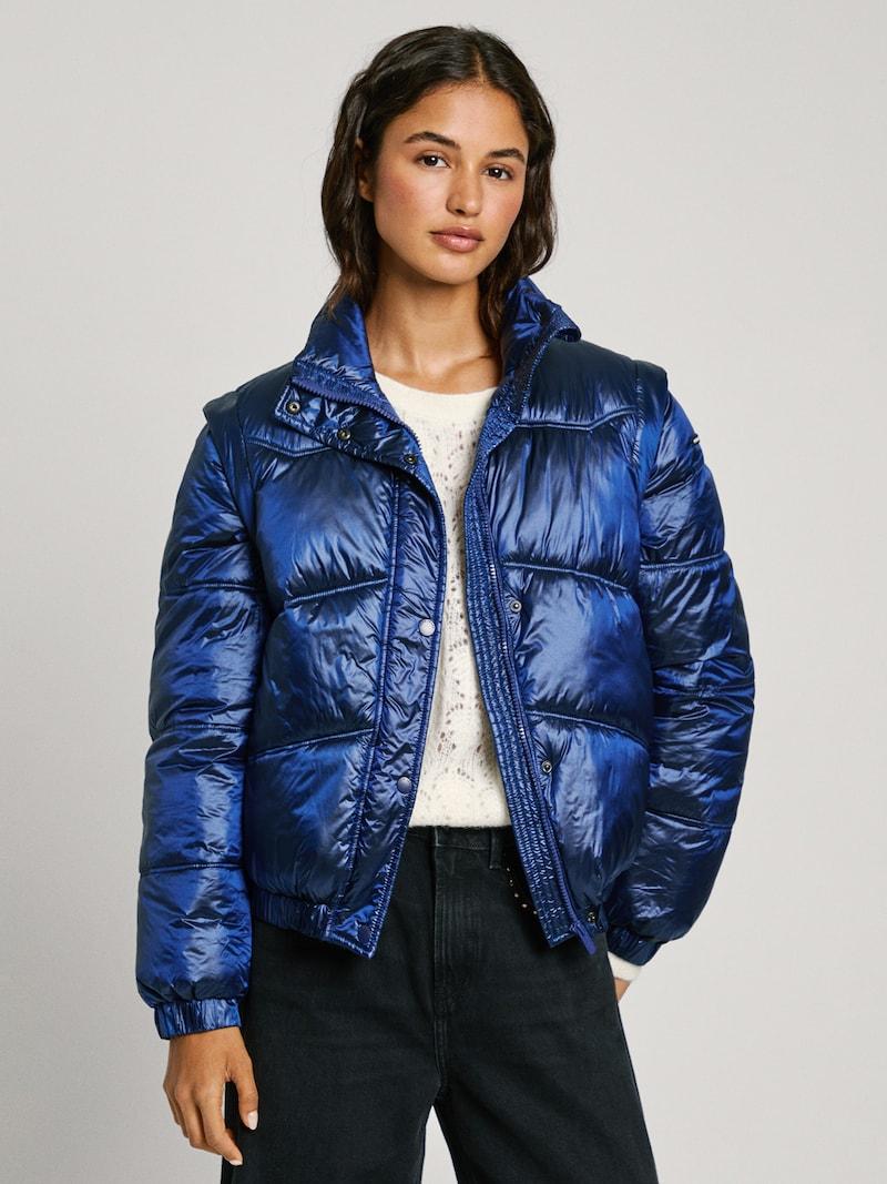 Sinned X About You Chaqueta De Entretiempo 'Flora' Pepe Jeans En Marino