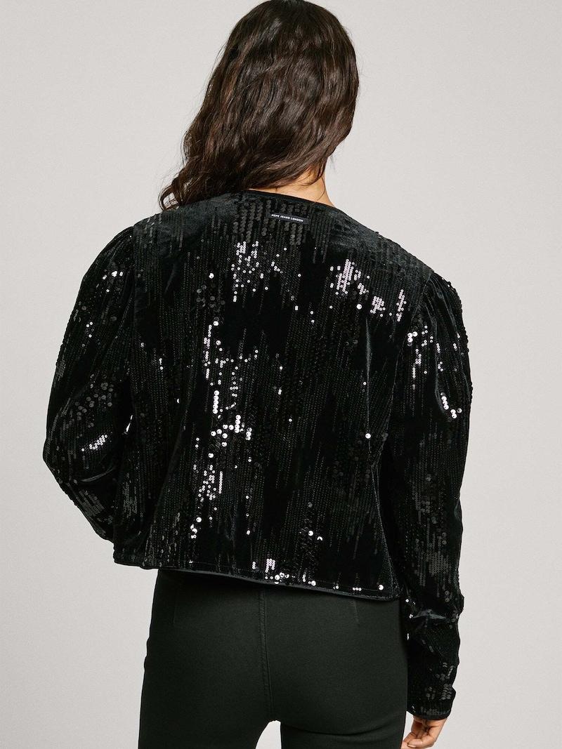 Sinned X About You Chaqueta De Entretiempo 'Flore' Pepe Jeans En Negro