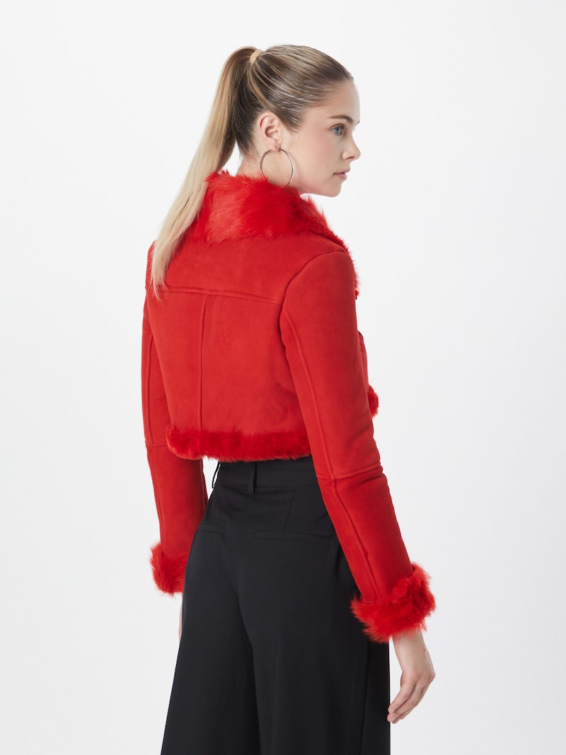 Sinned X About You Chaqueta De Entretiempo Karen Millen En Rojo Fuego