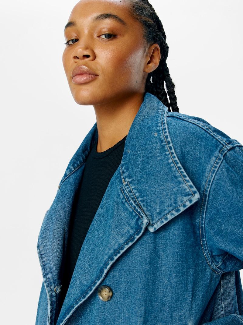 Sinned X About You Chaqueta De Entretiempo OBJECT En Azul Denim