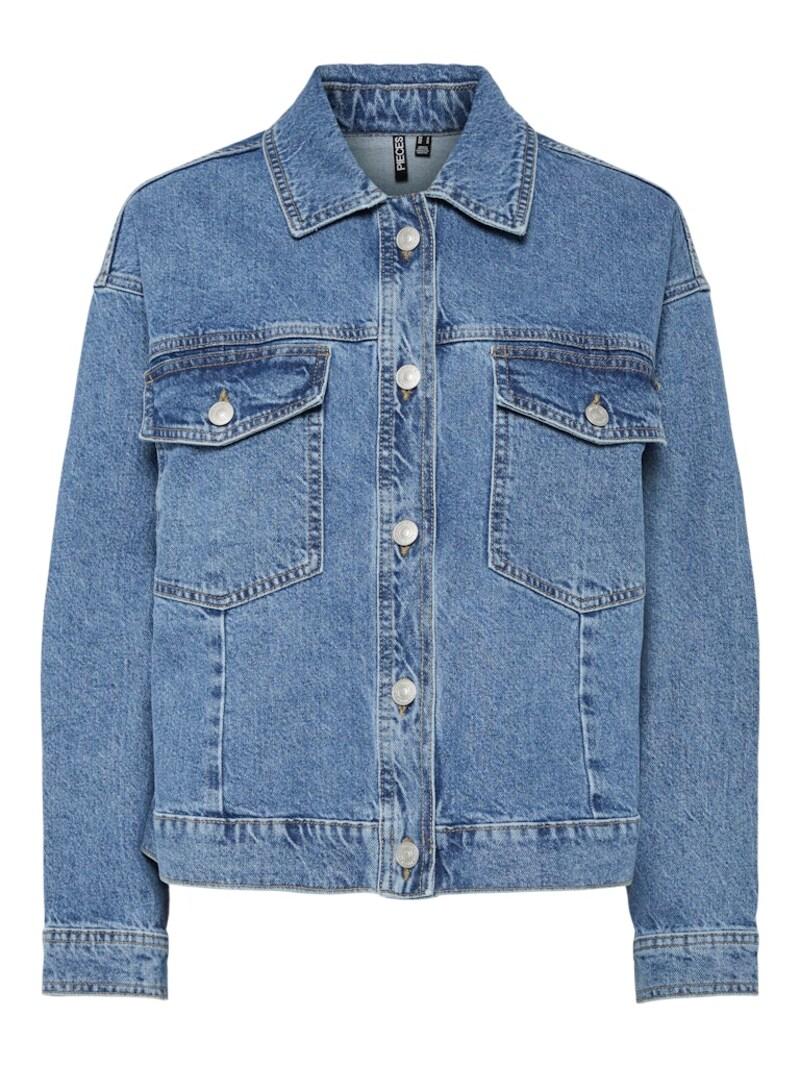 sinned x about you Chaqueta de entretiempo 'PCELMA' PIECES en Azul Denim