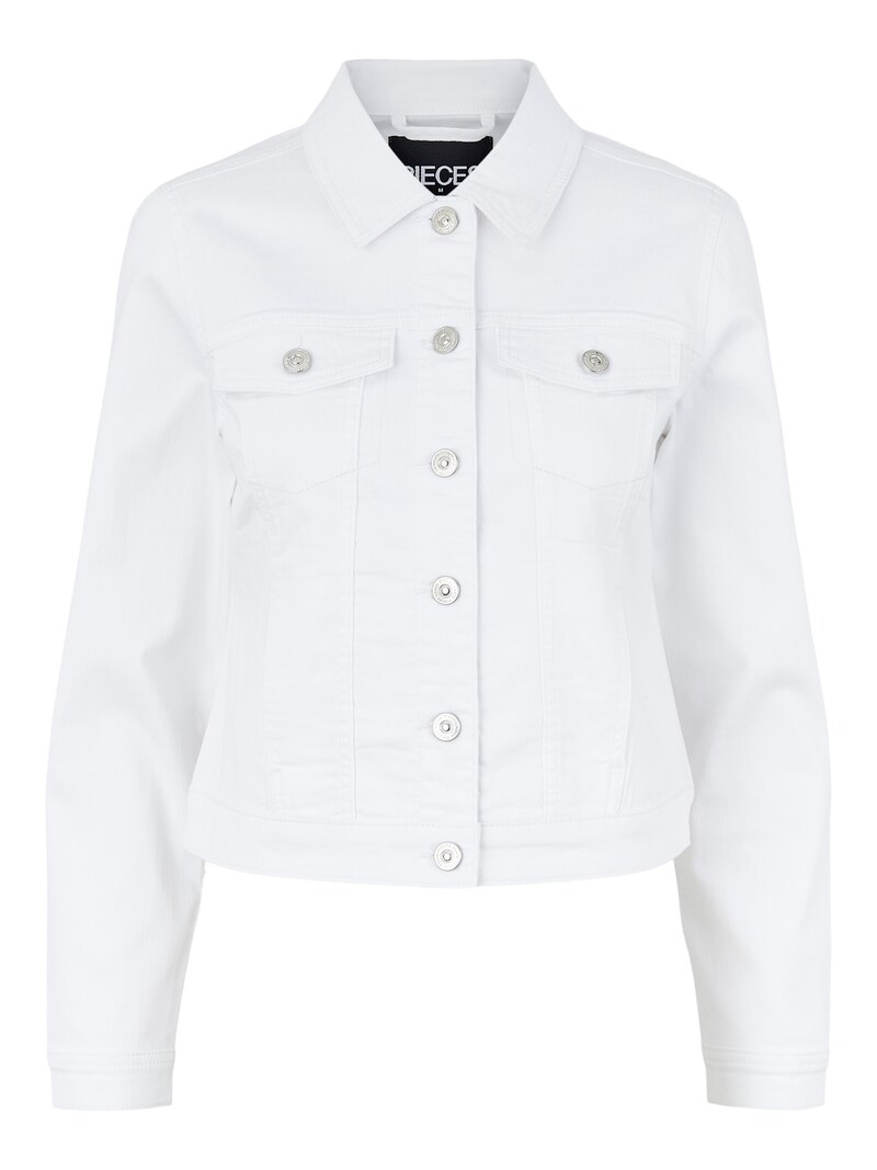 sinned x about you Chaqueta de entretiempo PIECES en Blanco Denim