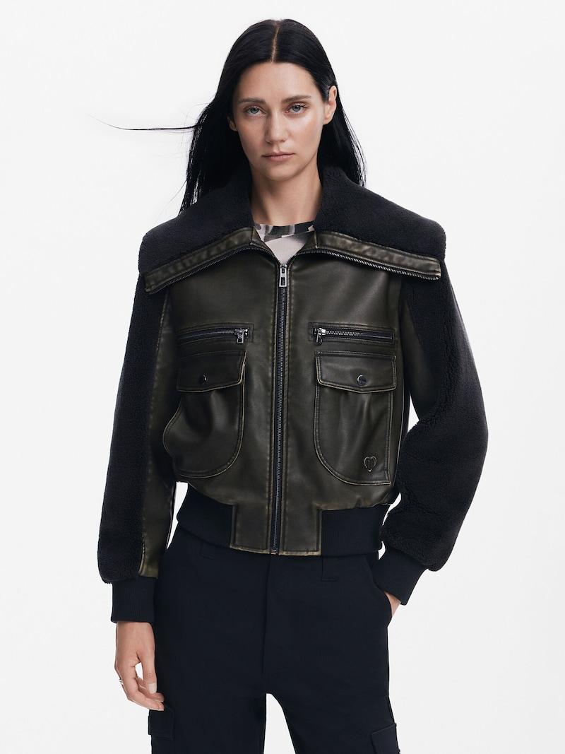 Sinned X About You Chaqueta De Invierno Desigual En Negro