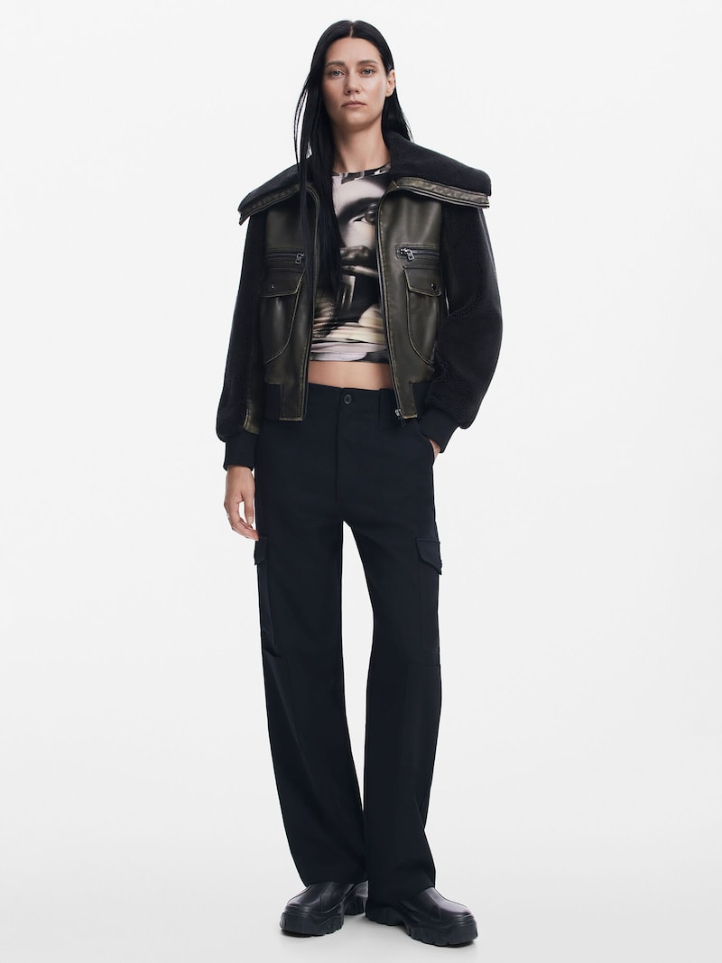 Sinned X About You Chaqueta De Invierno Desigual En Negro