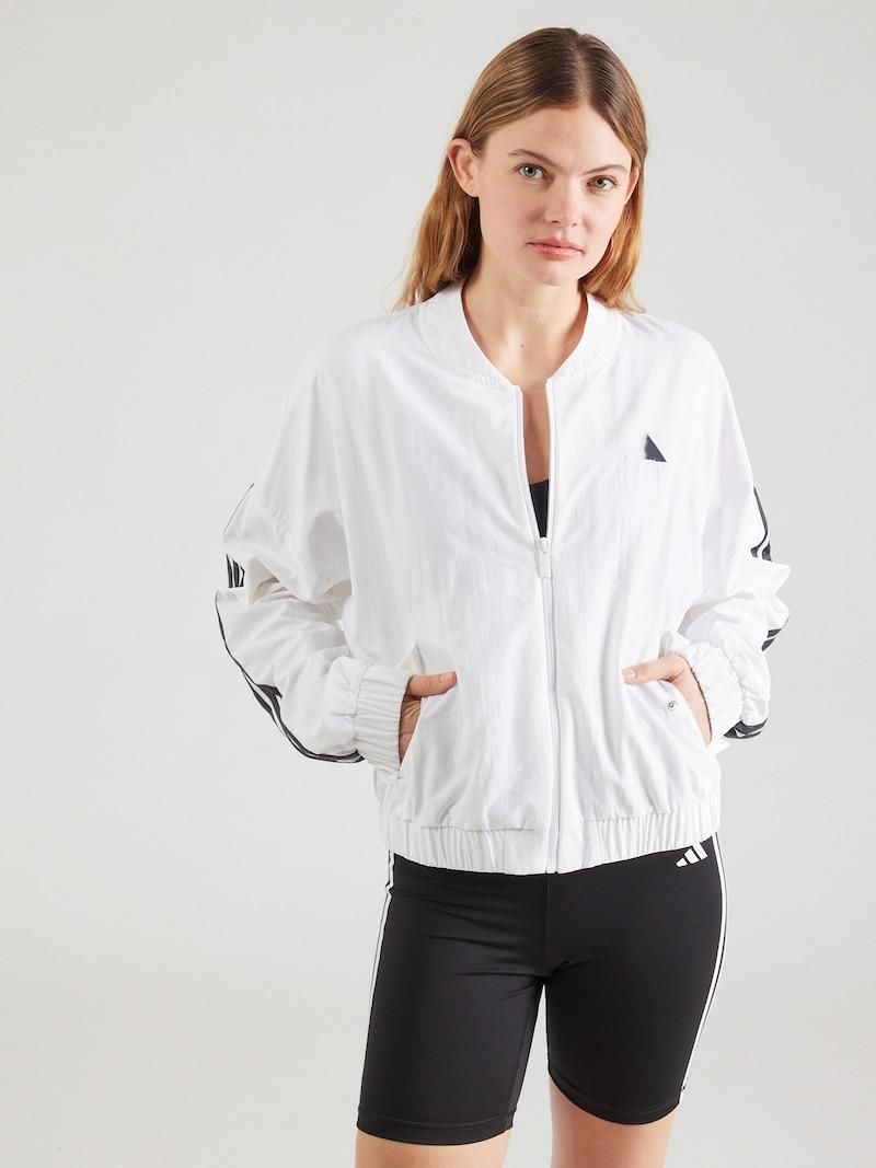 Sinned X About You Chaqueta Deportiva ADIDAS SPORTSWEAR En Blanco