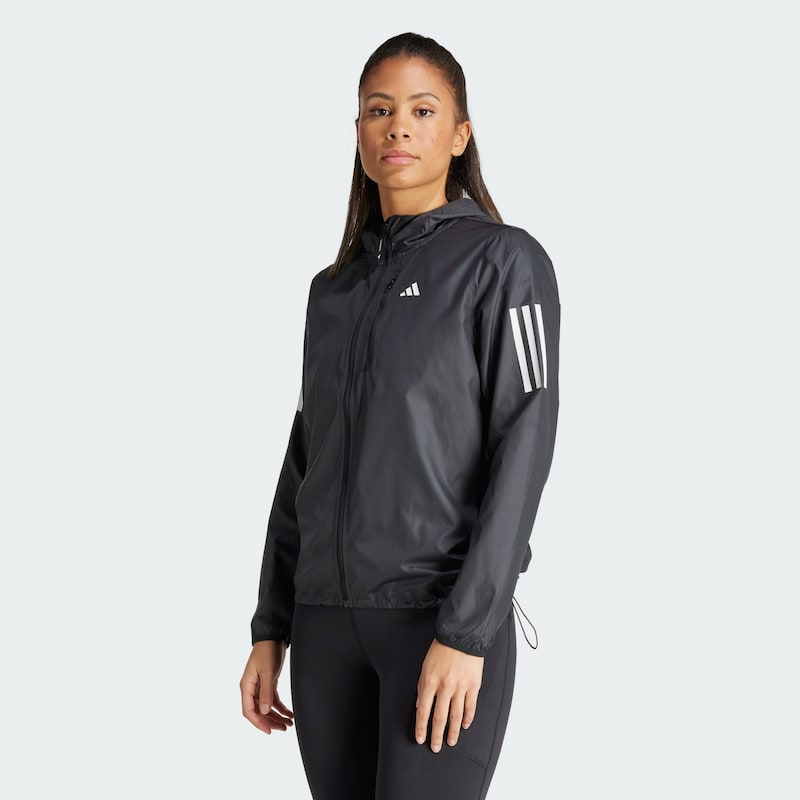 Sinned X About You Chaqueta Deportiva 'Own The Run' ADIDAS PERFORMANCE En Negro