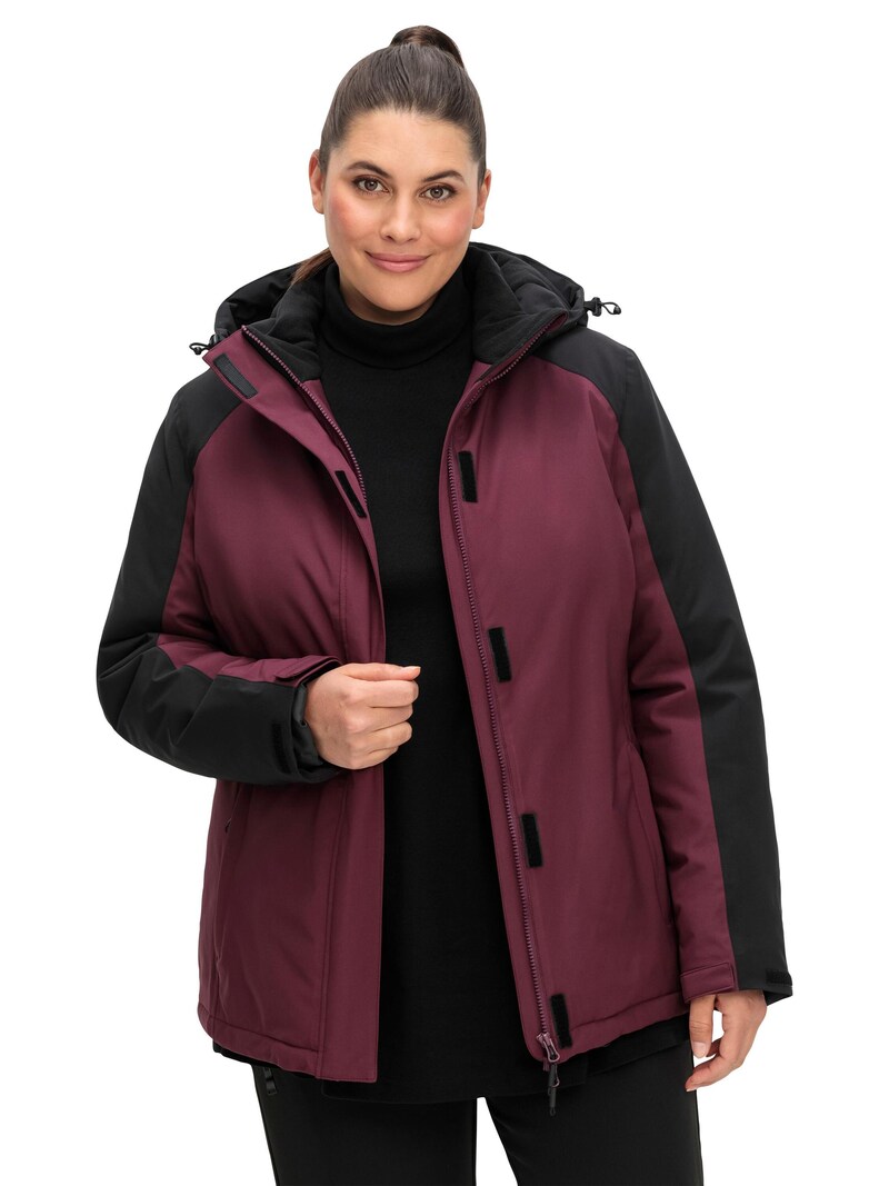 Sinned X About You Chaqueta Funcional SHEEGO En Burdeos