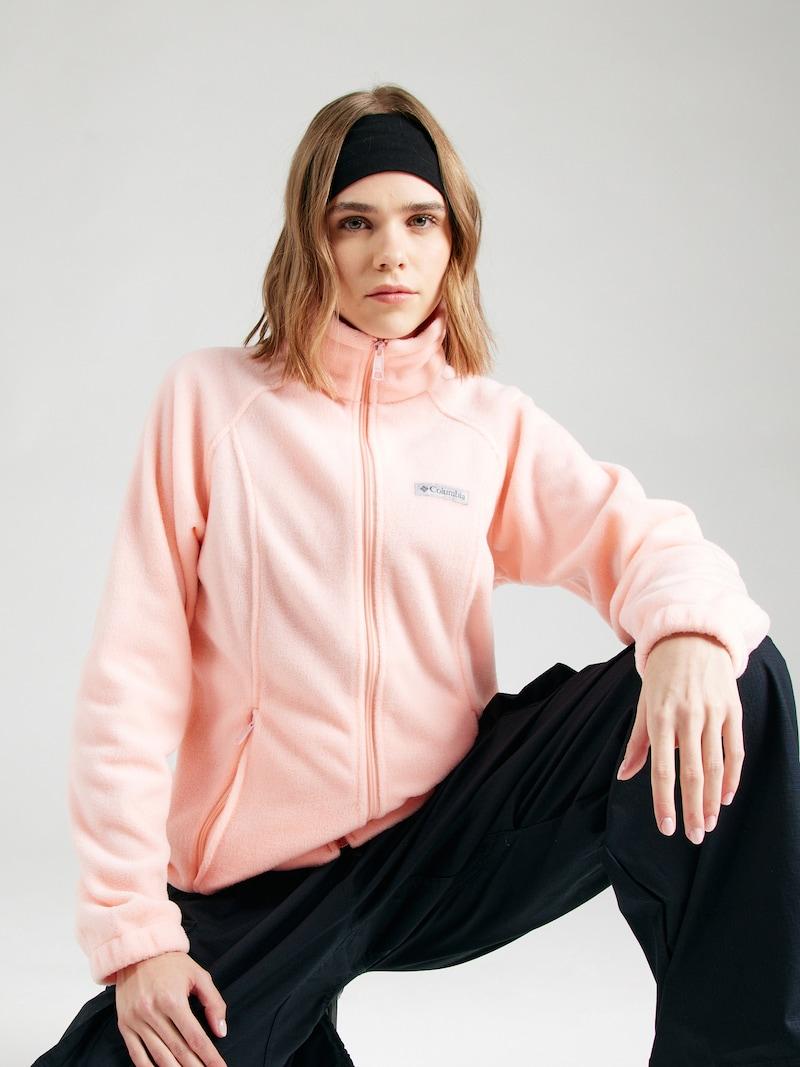 Sinned X About You Chaqueta Polar Funcional 'Benton' COLUMBIA En Rojo Pastel