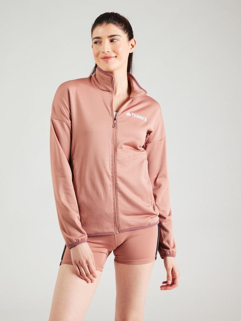 Sinned X About You Chaqueta Polar Funcional 'XPR' ADIDAS TERREX En Rojo Pastel