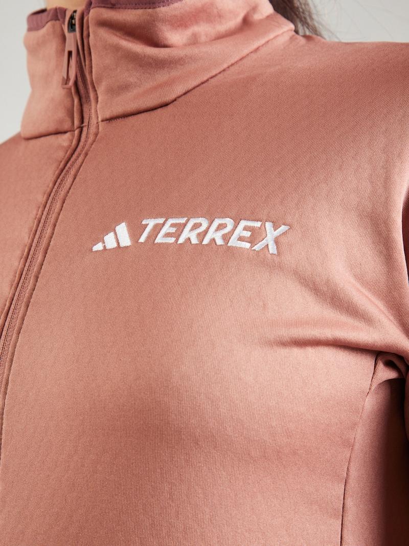 Sinned X About You Chaqueta Polar Funcional 'XPR' ADIDAS TERREX En Rojo Pastel