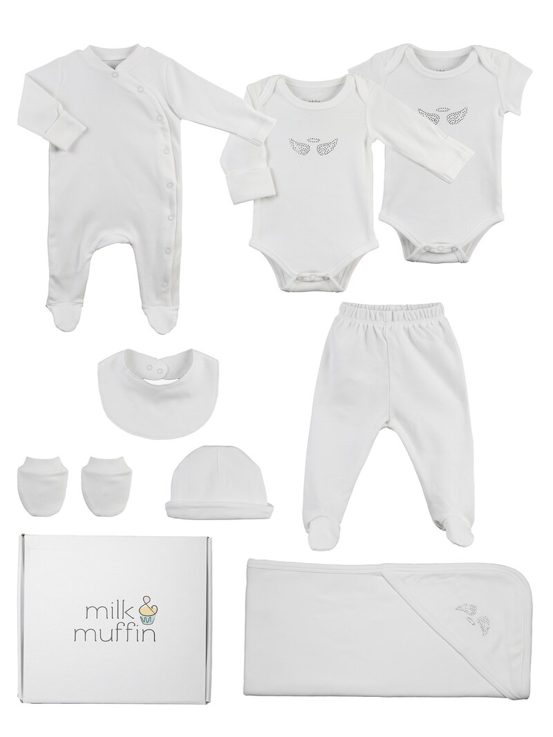 sinned x about you Conjunto 'Mona' Milk & Muffin en Blanco