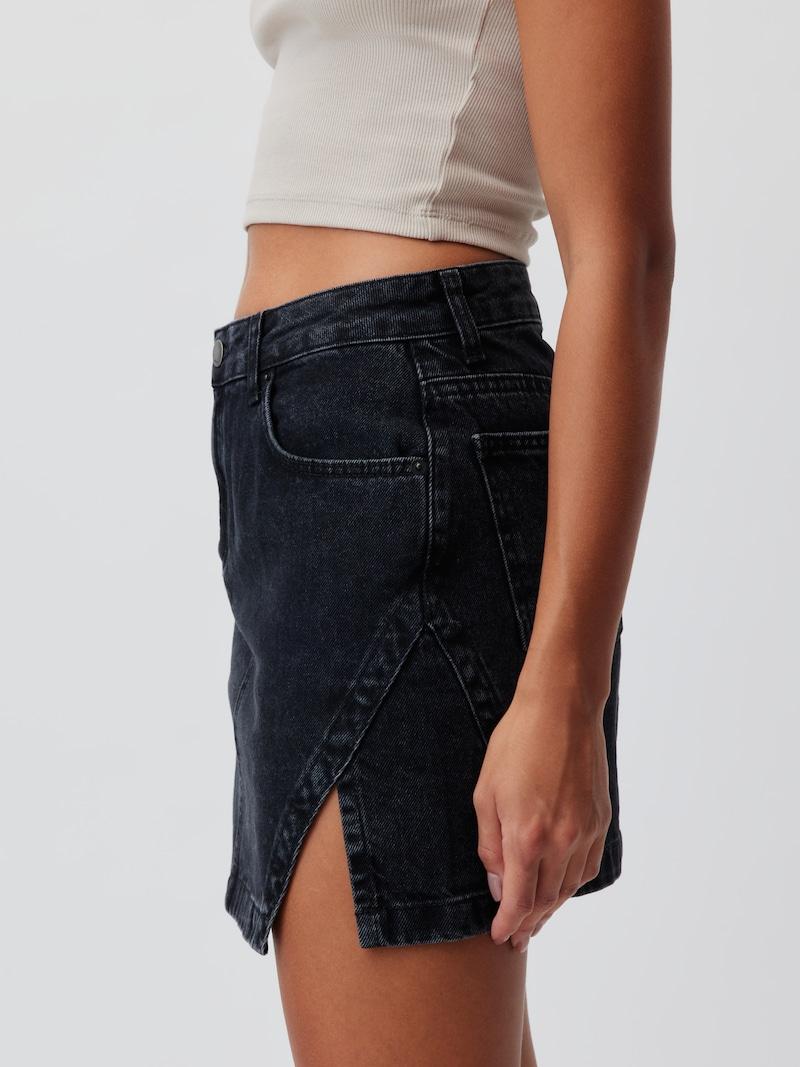 Sinned X About You Falda 'Daphne' LeGer By Lena Gercke En Negro Denim