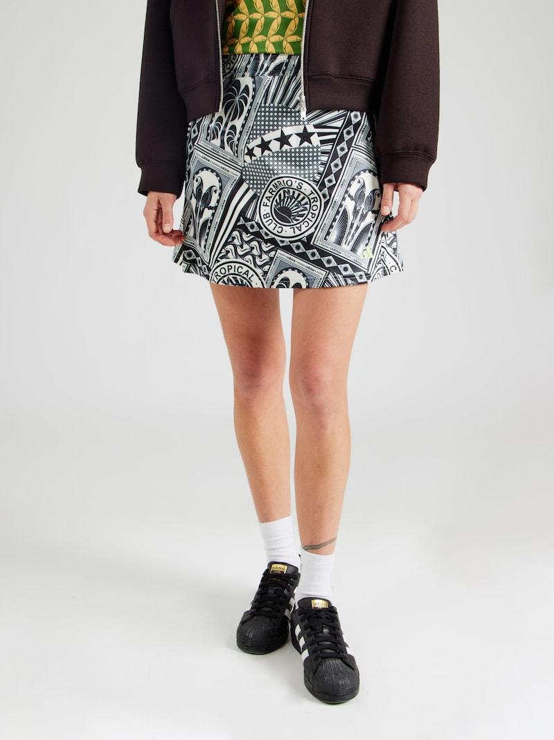 Sinned X About You Falda Deportiva 'FARM' ADIDAS SPORTSWEAR En Blanco