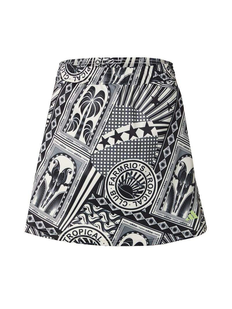 sinned x about you Falda deportiva 'FARM' ADIDAS SPORTSWEAR en Blanco