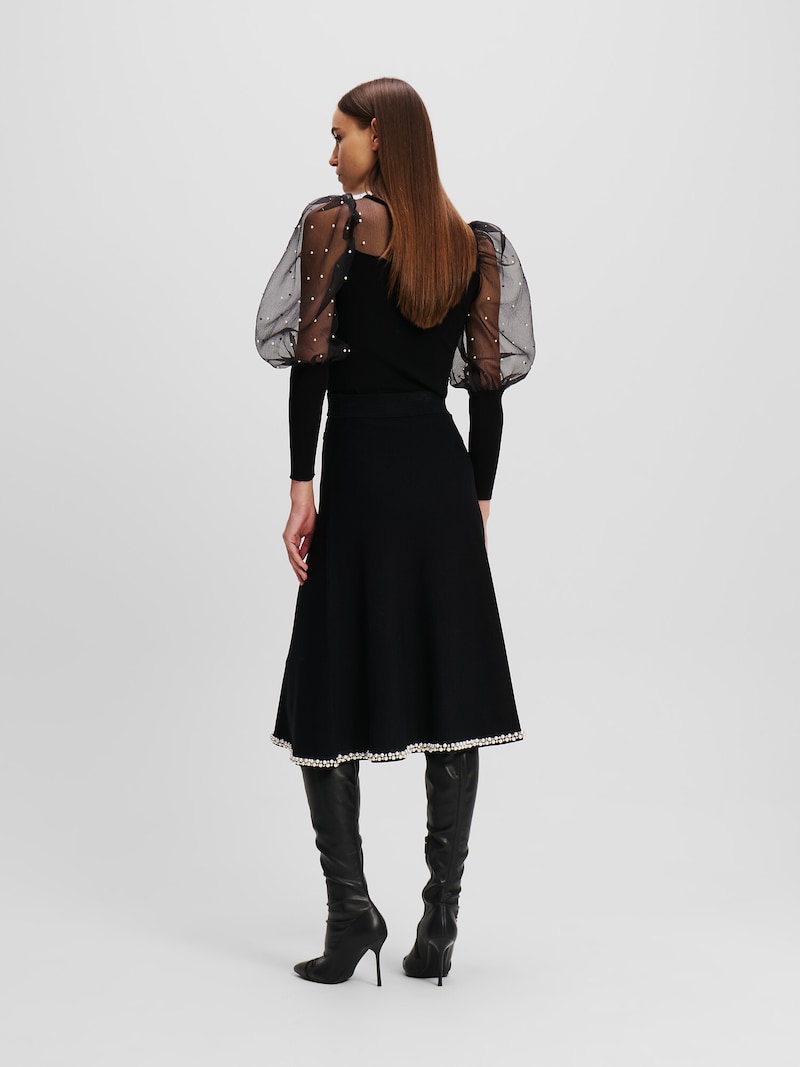 Sinned X About You Falda 'Essential' Karl Lagerfeld En Negro