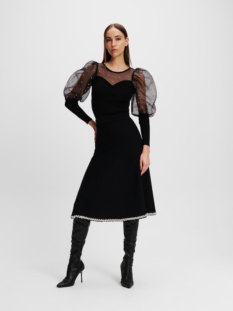 Sinned X About You Falda 'Essential' Karl Lagerfeld En Negro