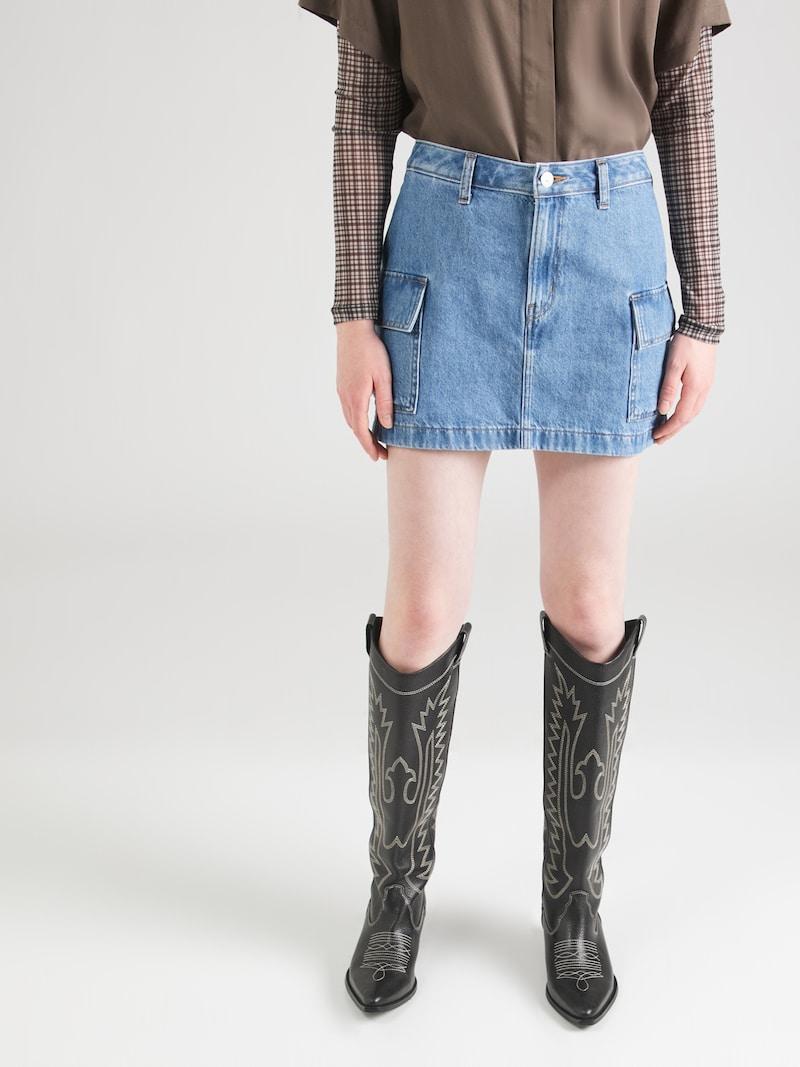 Sinned X About You Falda 'Olive Night' LEVI'S ® En Azul Denim